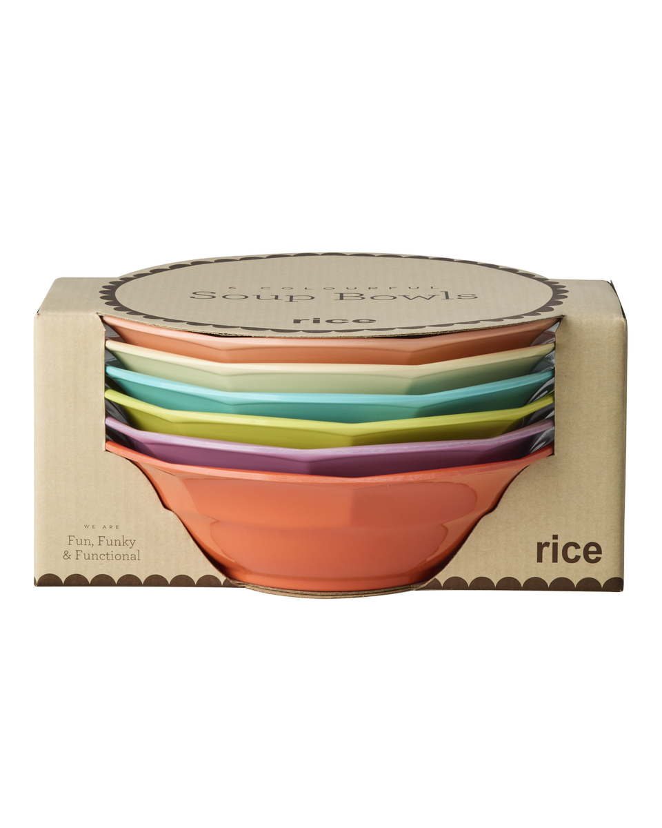 Súpuskálar melamine 6 stk. - Glory Days