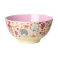 Skál melamine stór - Fun Fair/Pink