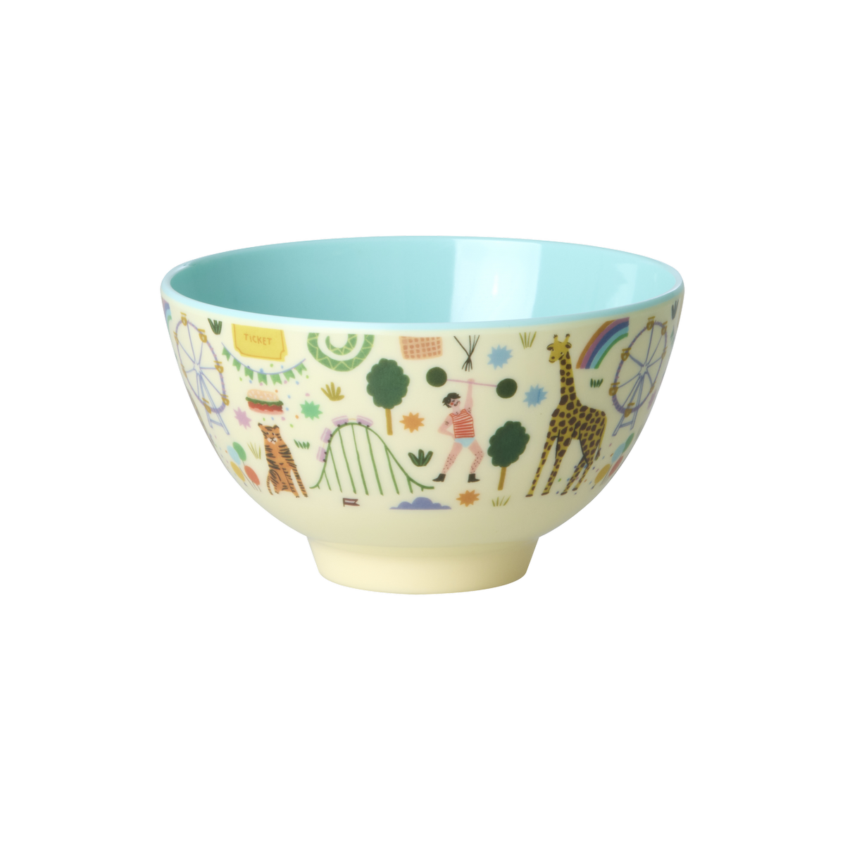 Skál melamine lítil - Fun Fair/Mint