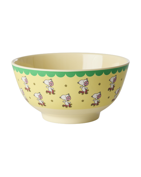 Skál melamine stór - Snoopy/Yellow