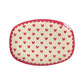 Framreiðsludiskur lítill melamine - Hearts Print/red