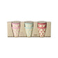 Espresso glös melamine 6 stk. - Hearts