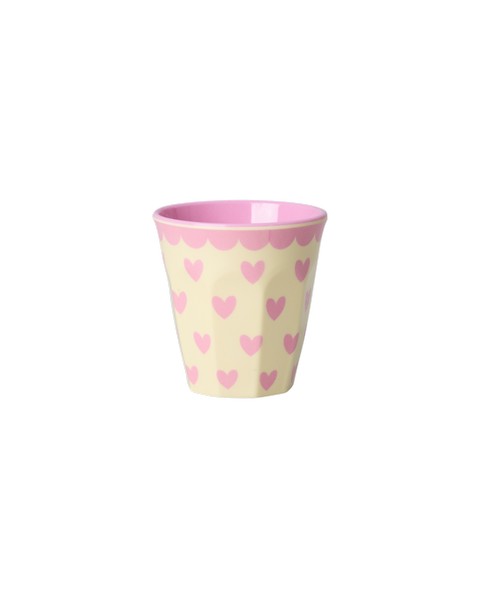 Espresso glös melamine 6 stk. - Hearts