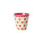 Espresso glös melamine 6 stk. - Hearts
