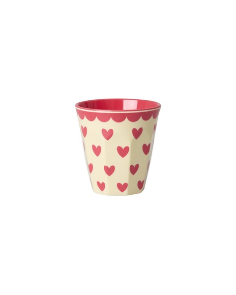 Espresso glös melamine 6 stk. - Hearts
