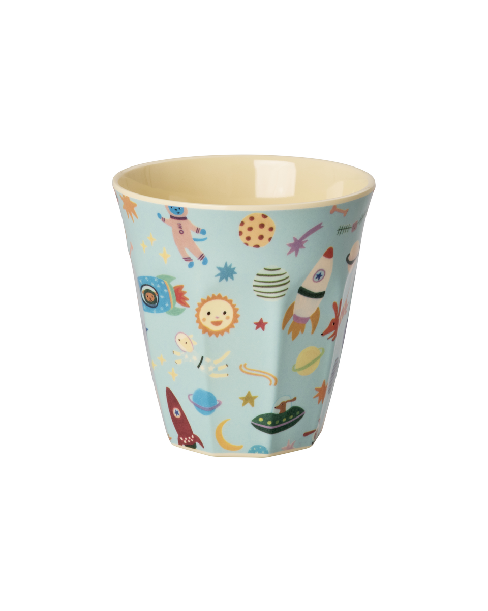 Glas melamine - Dogs in space/soft blue