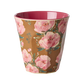 Glas melamine - Floral fiesta rose