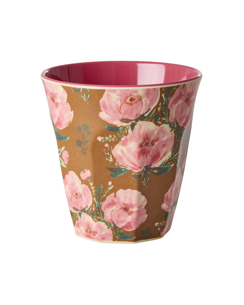 Glas melamine - Floral fiesta rose