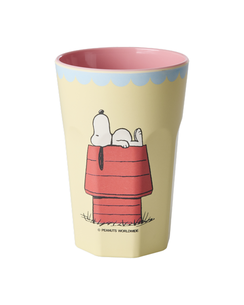 Glas melamine hátt - Snoopy/Cream