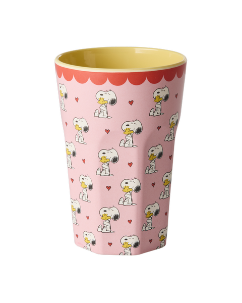 Glas melamine hátt - Snoopy/Pink