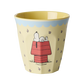 Glas melamine - Snoopy/Cream