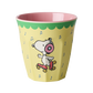 Glas melamine - Snoopy/Yellow