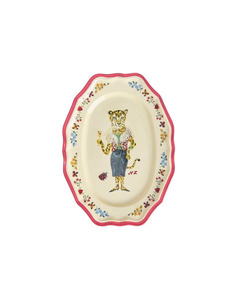 Framreiðsludiskur lítill melamine - Nathlie Lété/Red