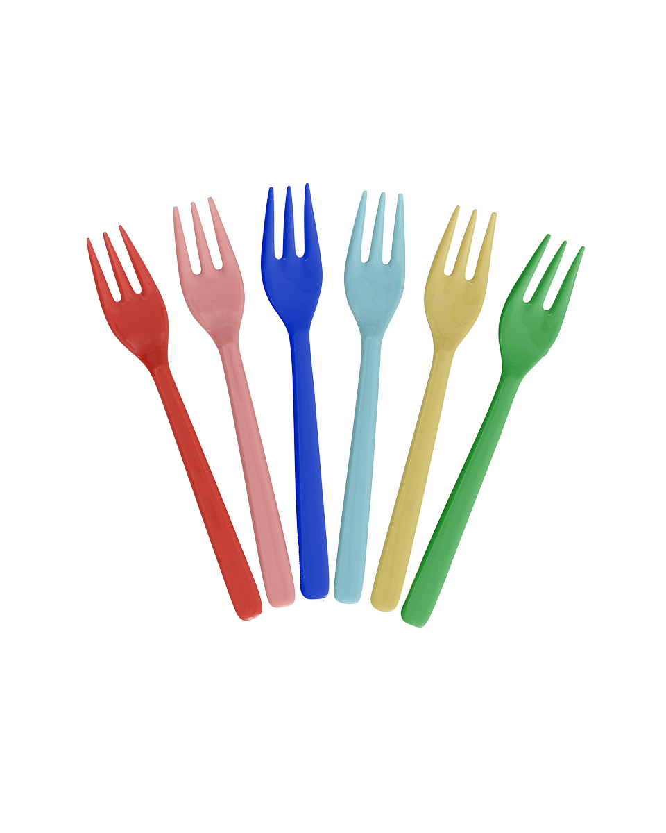 Melamine gaffall - Solid Colors