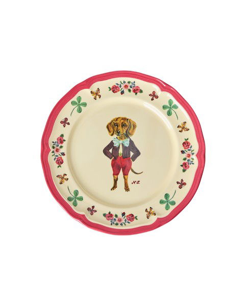 Hliðardiskur melamine - Nathalie Lété/Red
