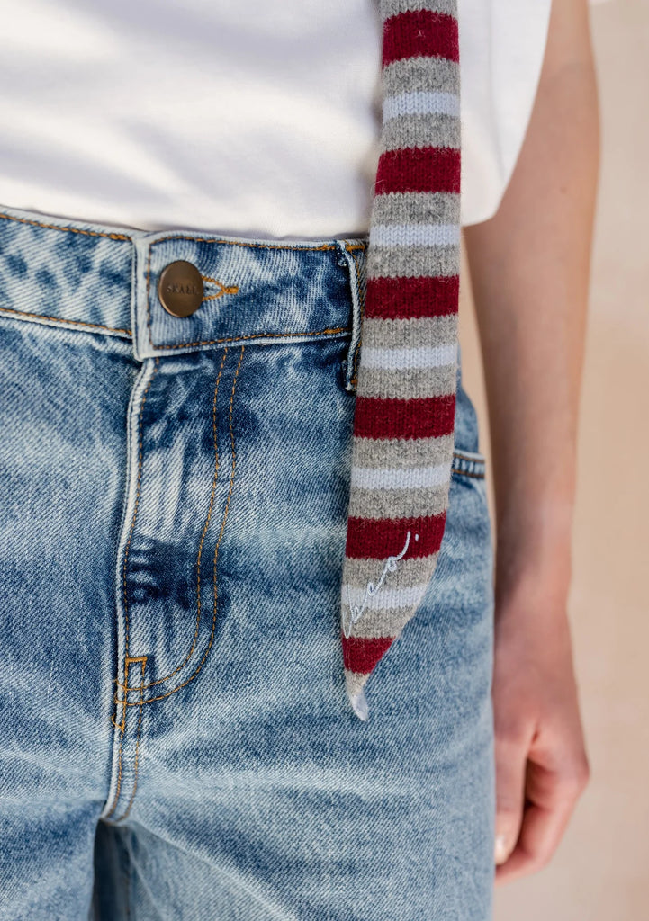 Neck Tie - Burgundy Stripe