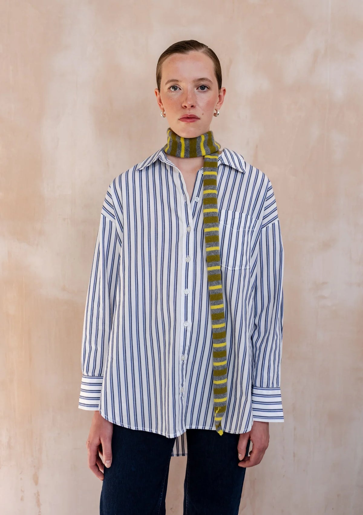 Neck Tie - Green Stripe