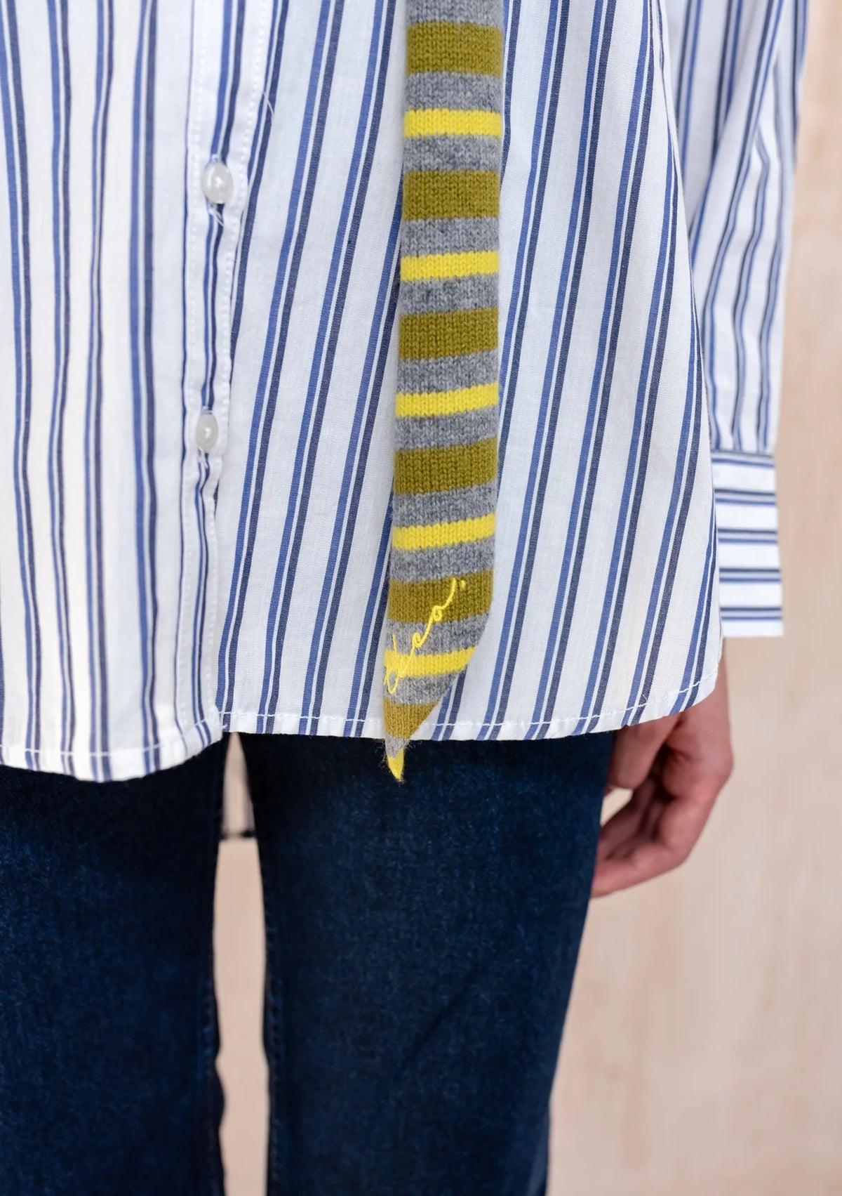 Neck Tie - Green Stripe