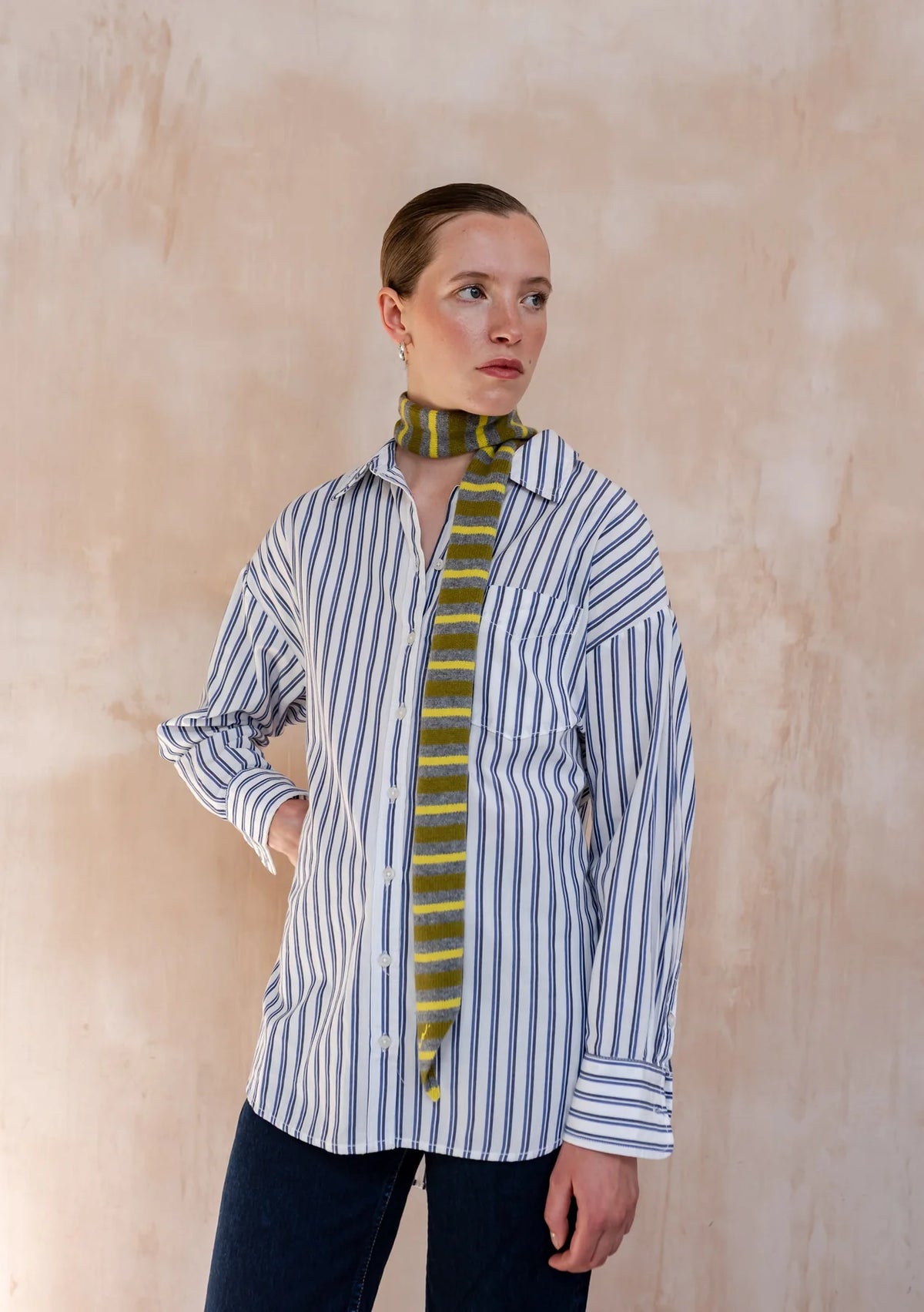 Neck Tie - Green Stripe