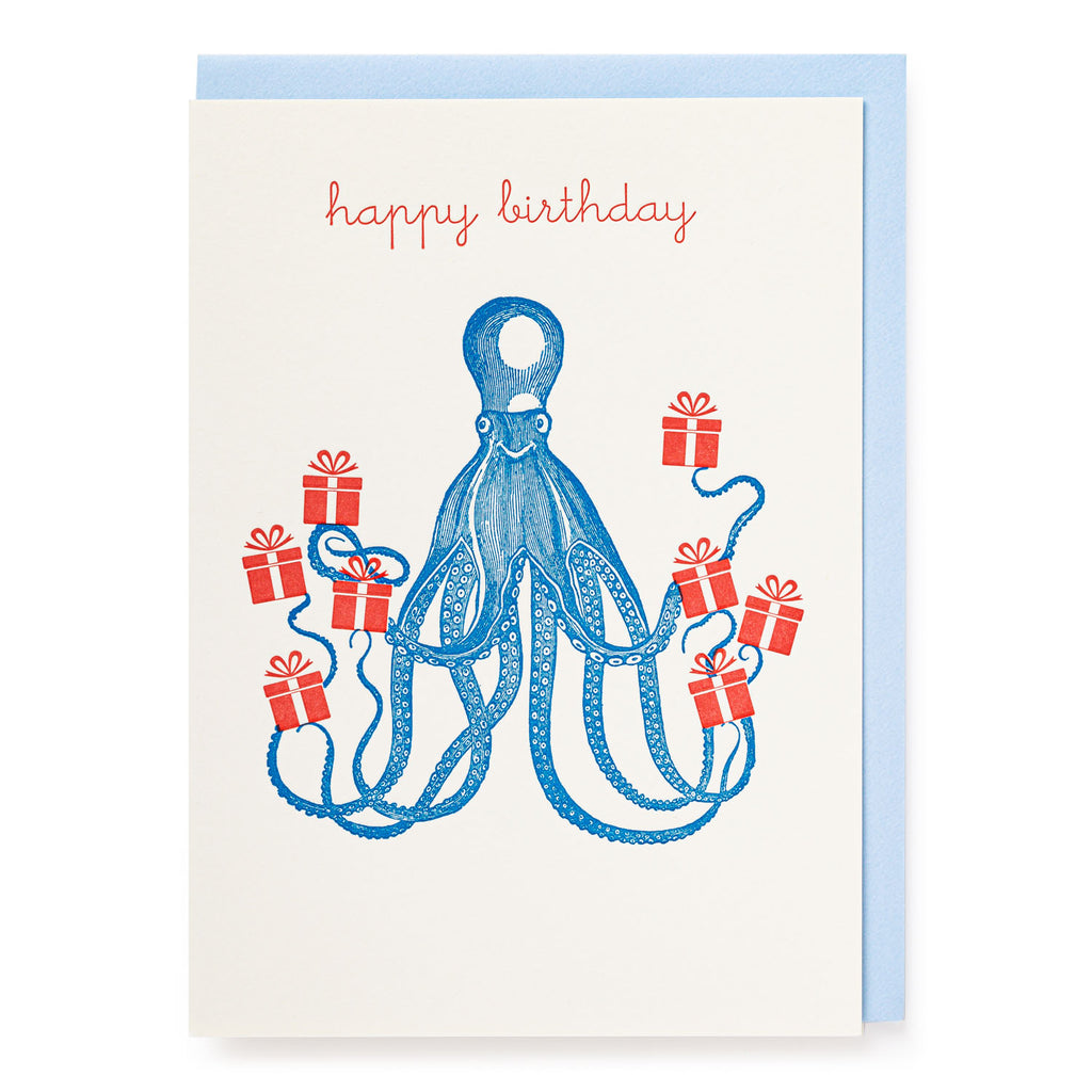 Kort - Octopus birthday