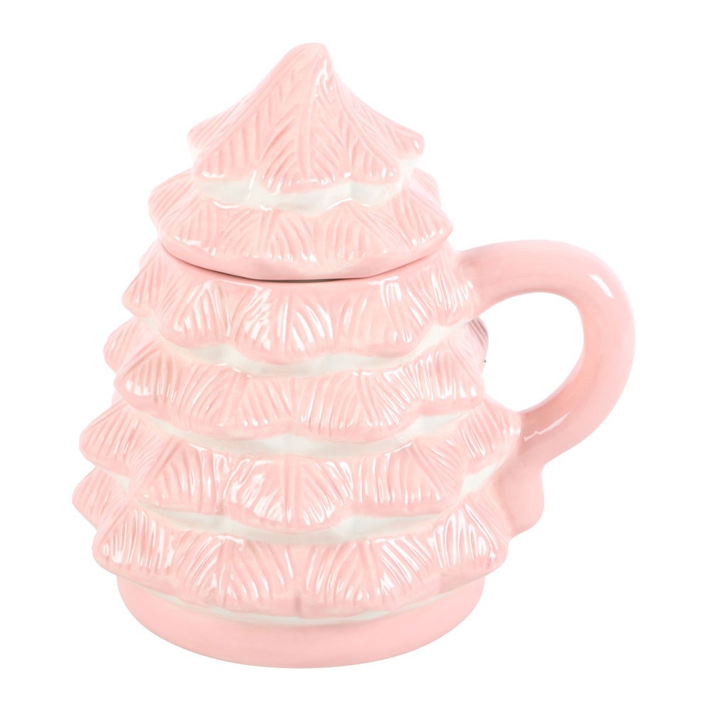 Bolli með loki - Pink christmas tree