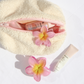 Small Hawaiian Flower Clip - Paradise Pink