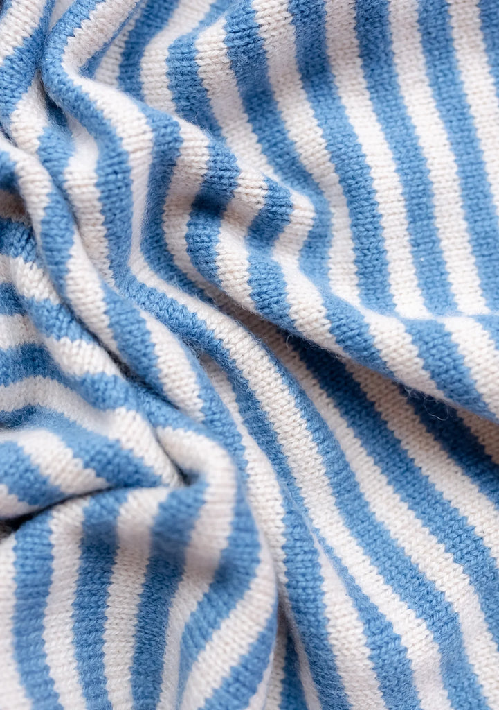 Triangle Scarf - Blue Stripe