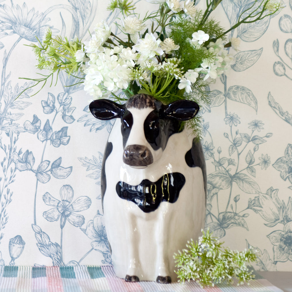 Blómavasi - Friesian cow