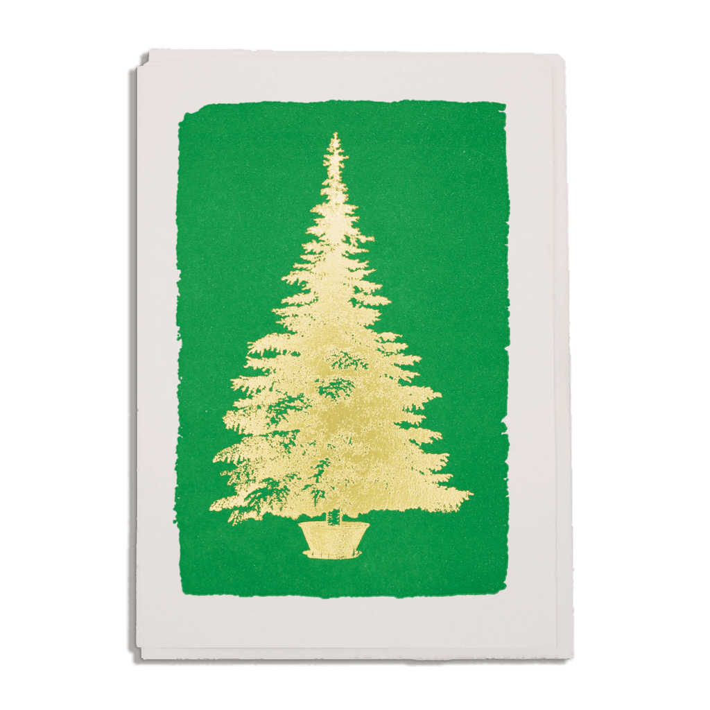 Kort - Gold Christmas Tree