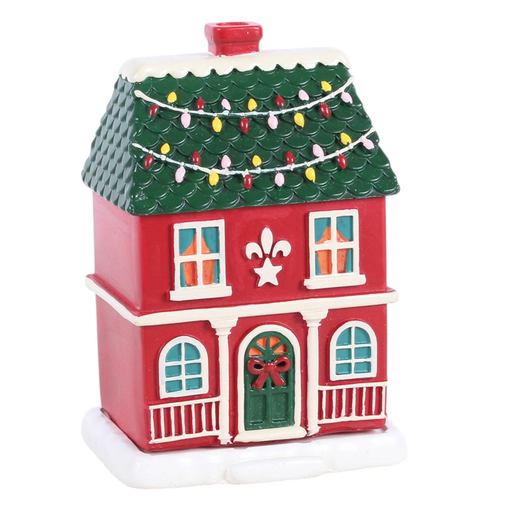 Red Christmas House - fyrir reykelsi