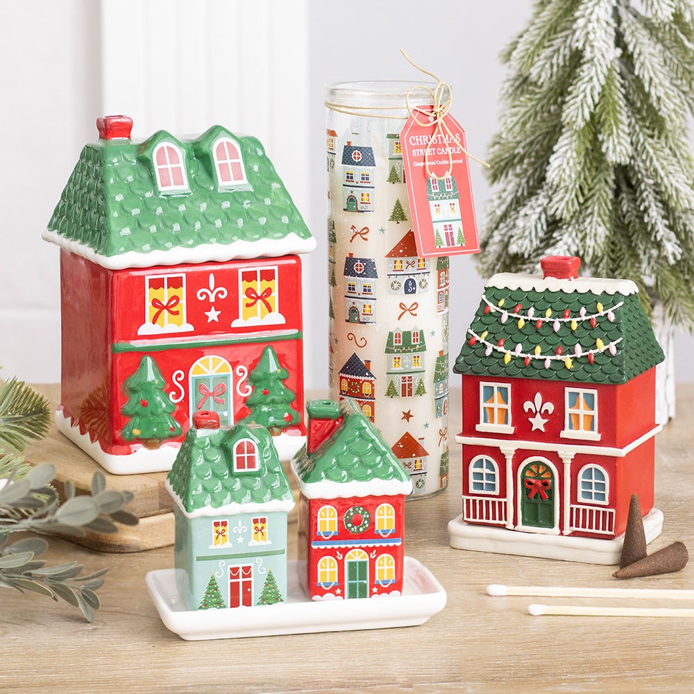 Red Christmas House - fyrir reykelsi