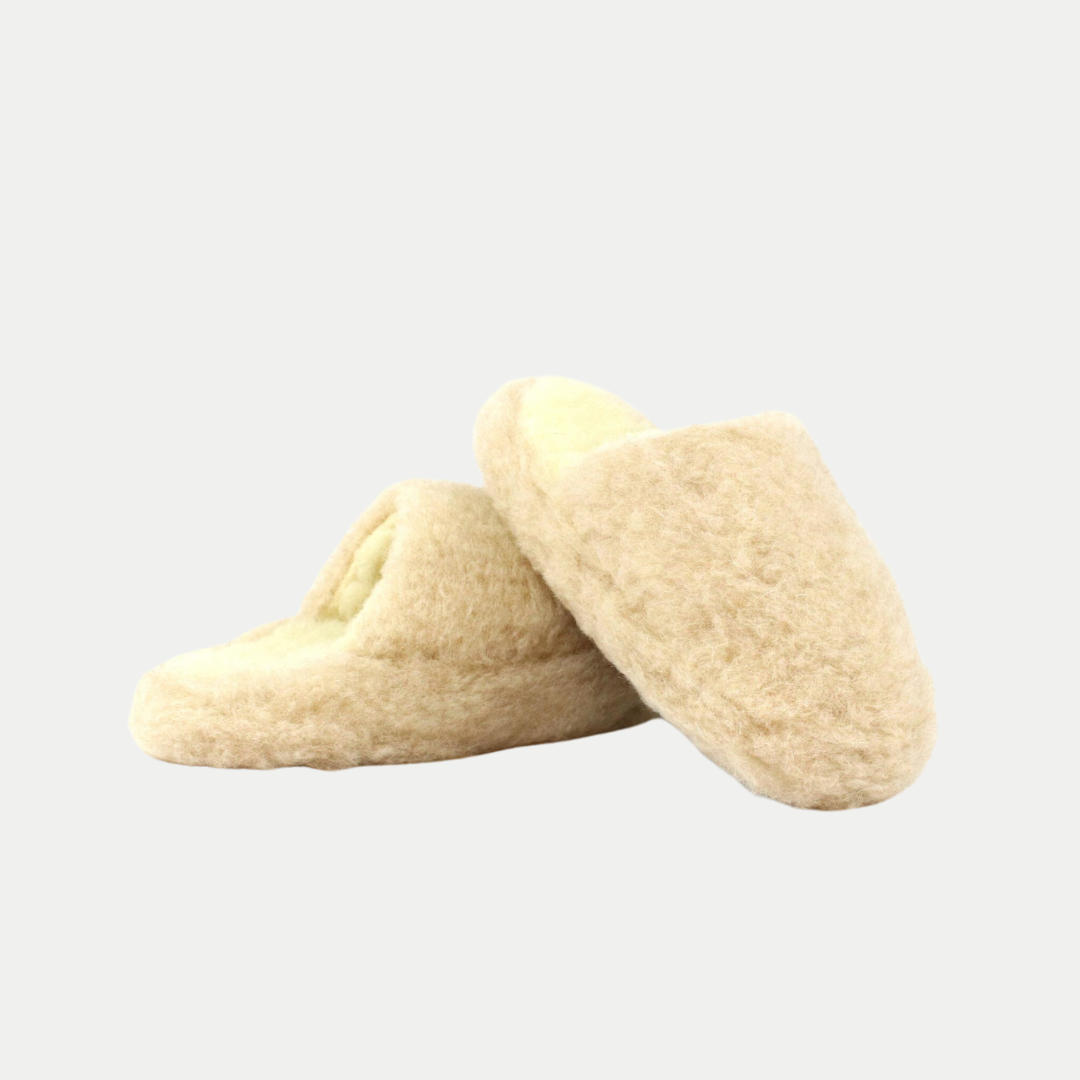 Inniskór opnir - beige