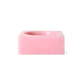 Skál/skúlptúr cube - pink/lítil