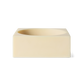 Skál/skúlptúr cube - cream/stór
