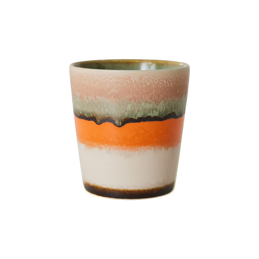 70's keramík bolli - burst