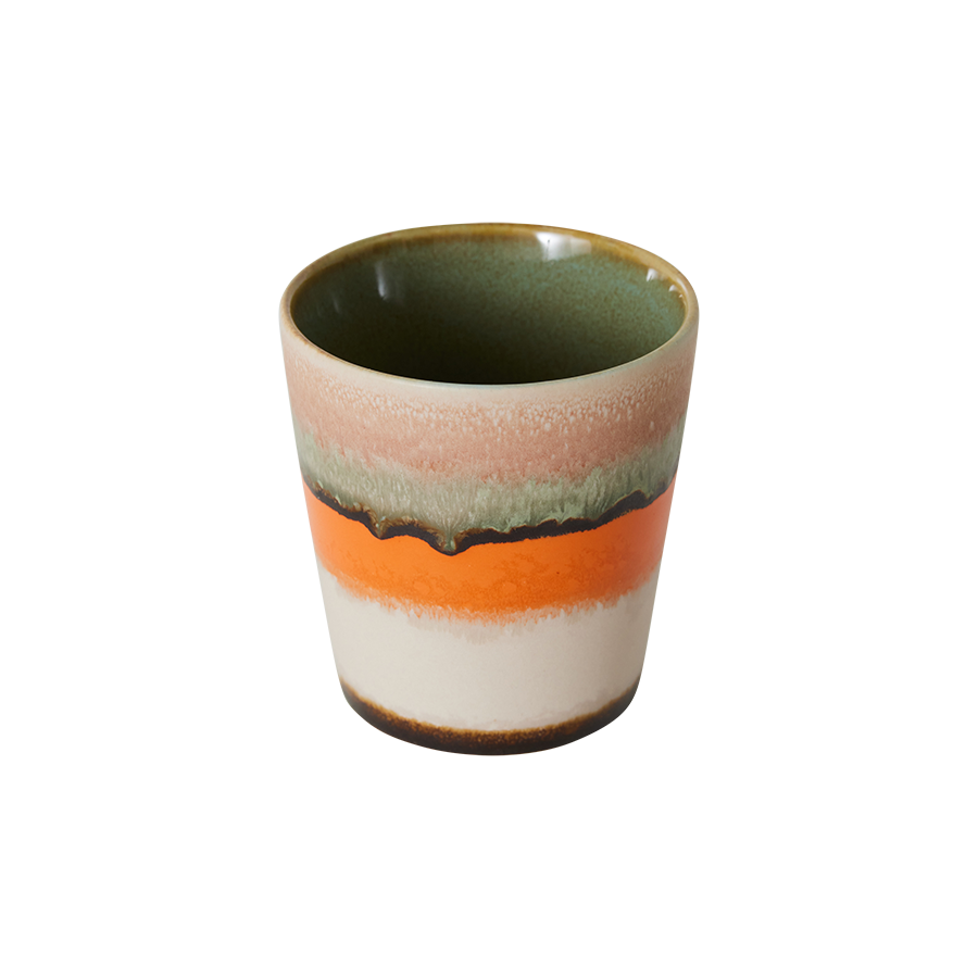 70's keramík bolli - burst