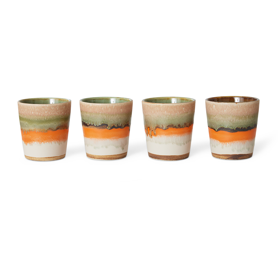 70's keramík bolli - burst