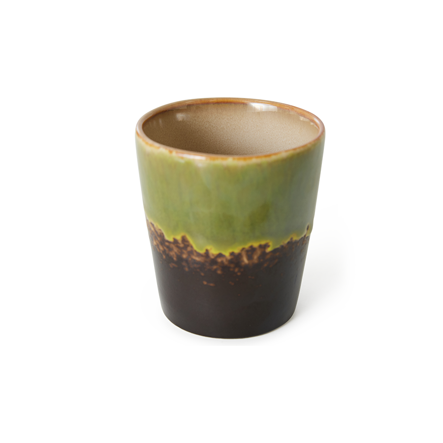 70's keramík bolli - algae