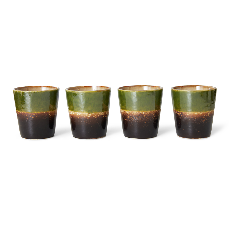 70's keramík bolli - algae