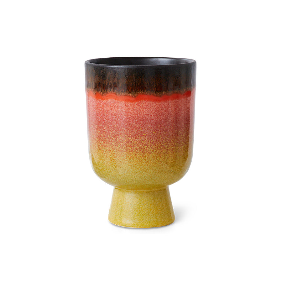 70's retro blómapottur - fig