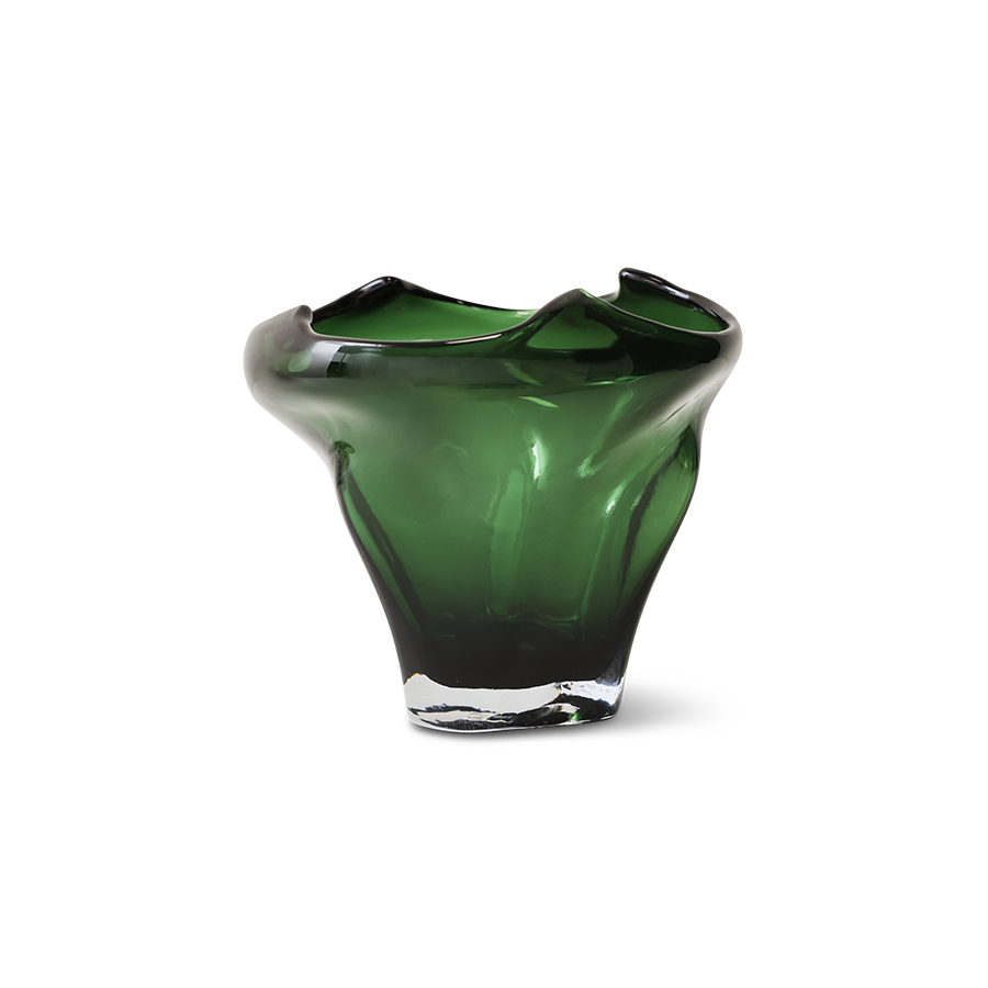 Blómavasi - Folded/emerald
