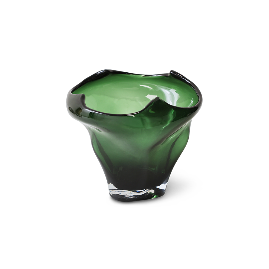 Blómavasi - Folded/emerald