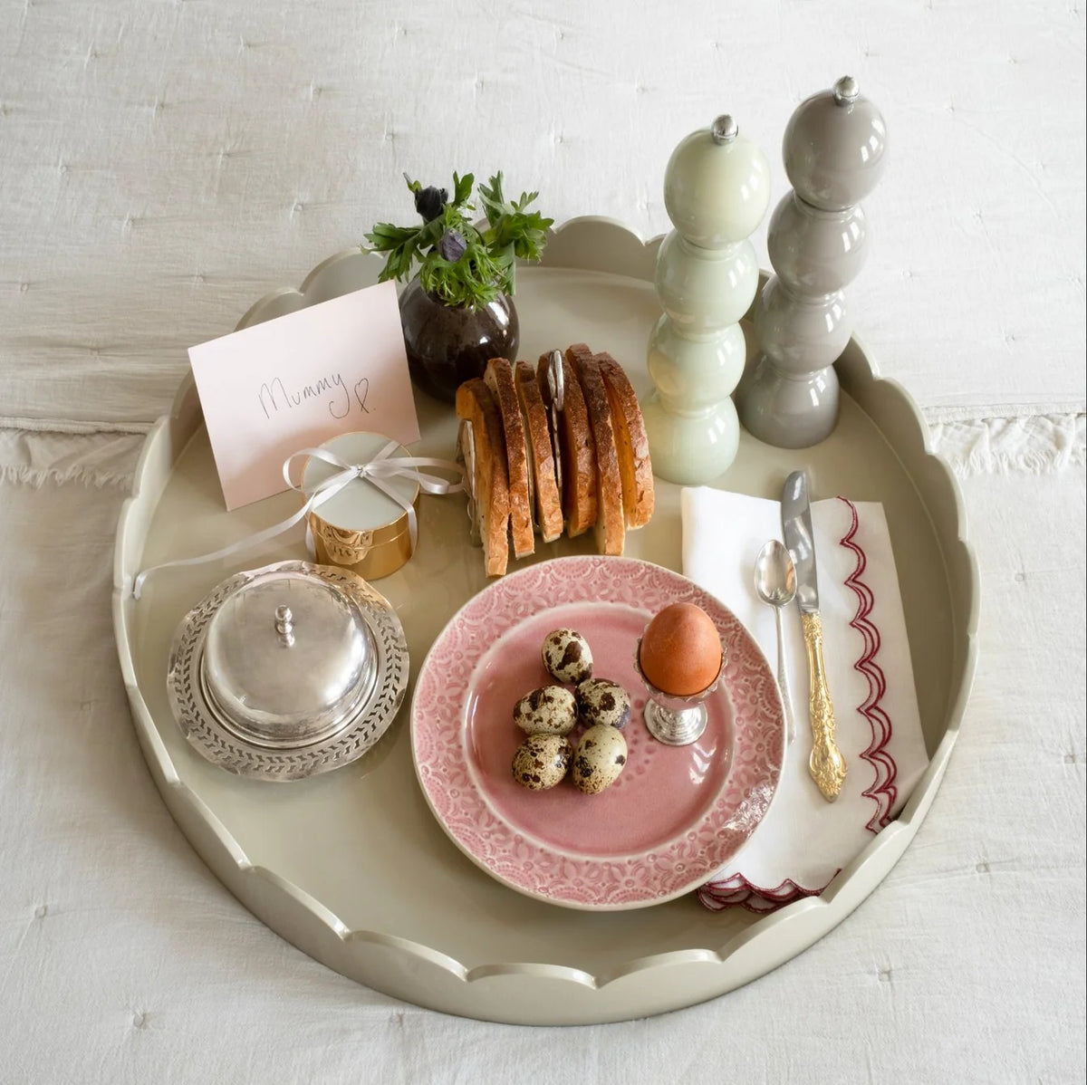 Salt & pipar staukur - bobbin/chiffon
