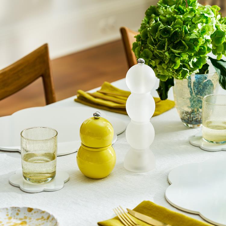 Salt & pipar staukur - bobbin/frosty clear