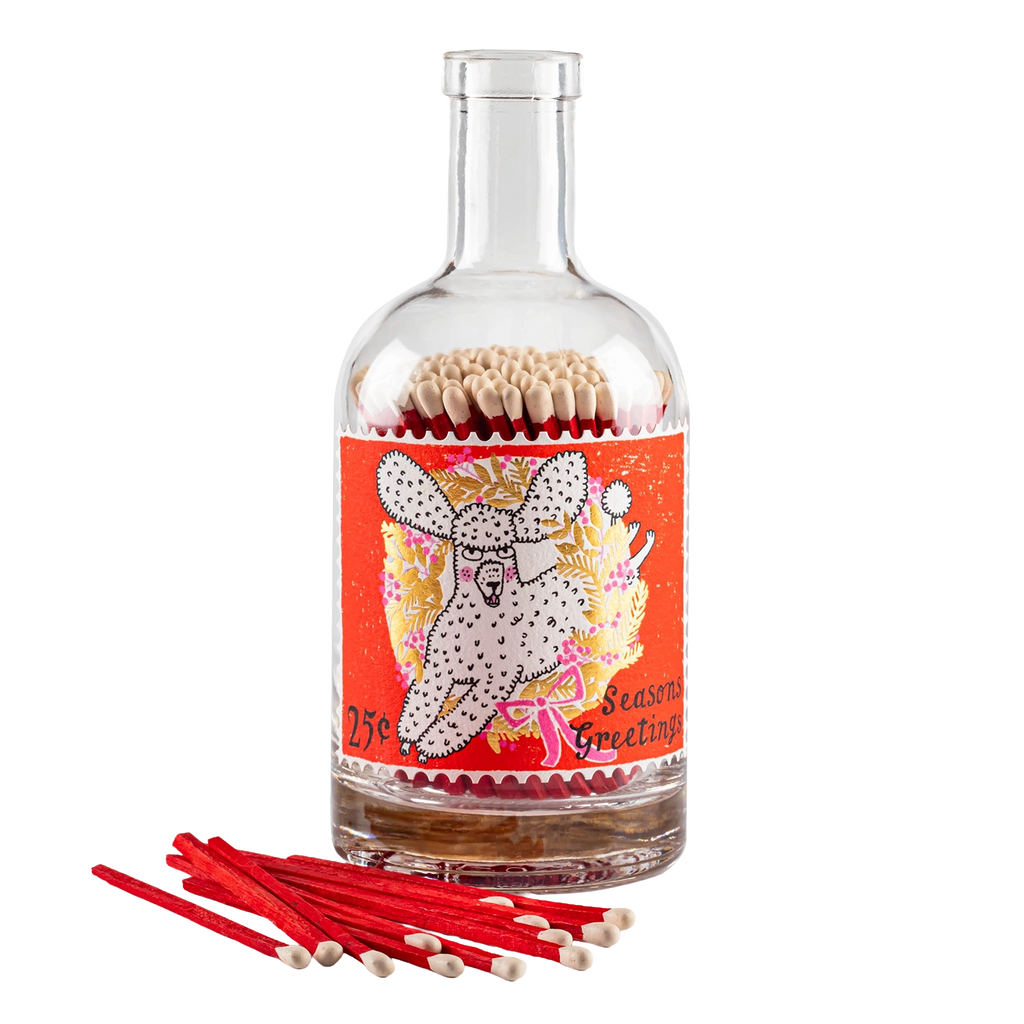 Eldspýtur í flösku - Festive Poodle Stamp