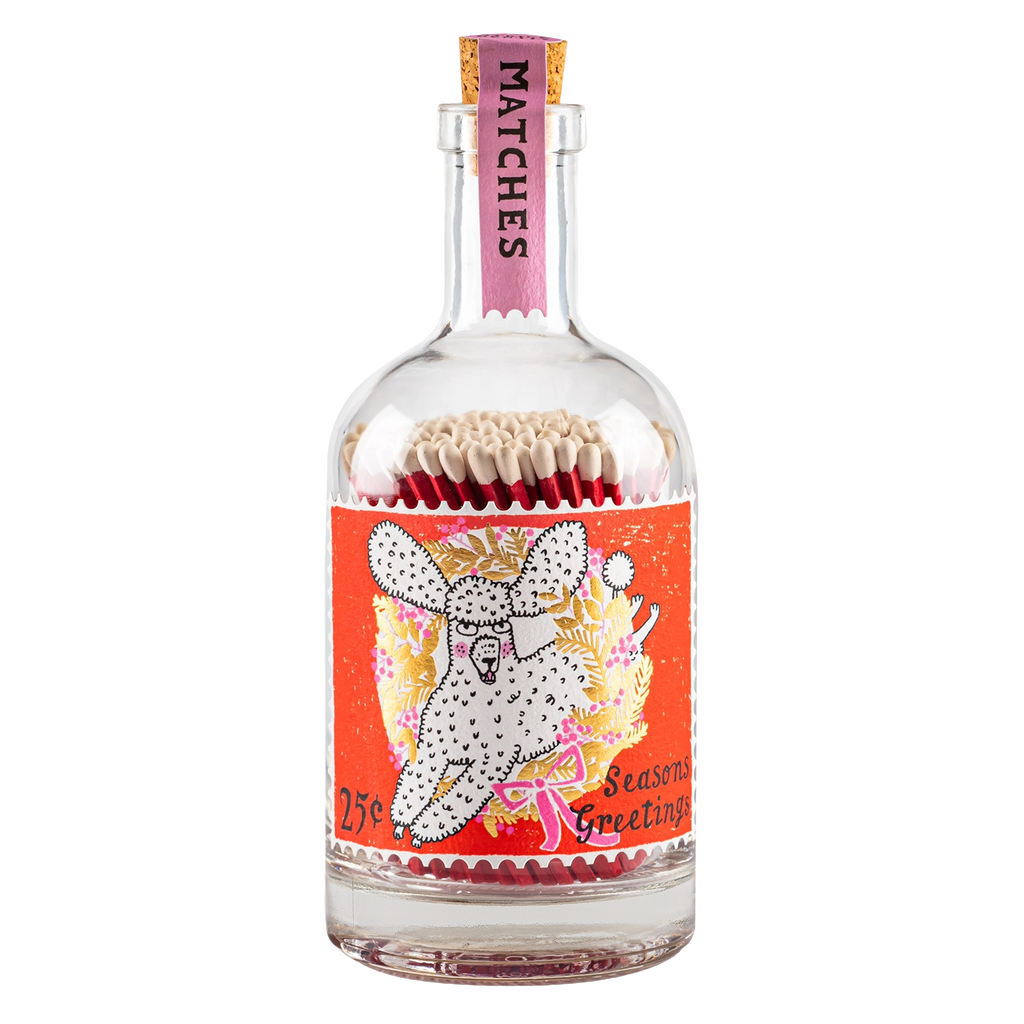 Eldspýtur í flösku - Festive Poodle Stamp