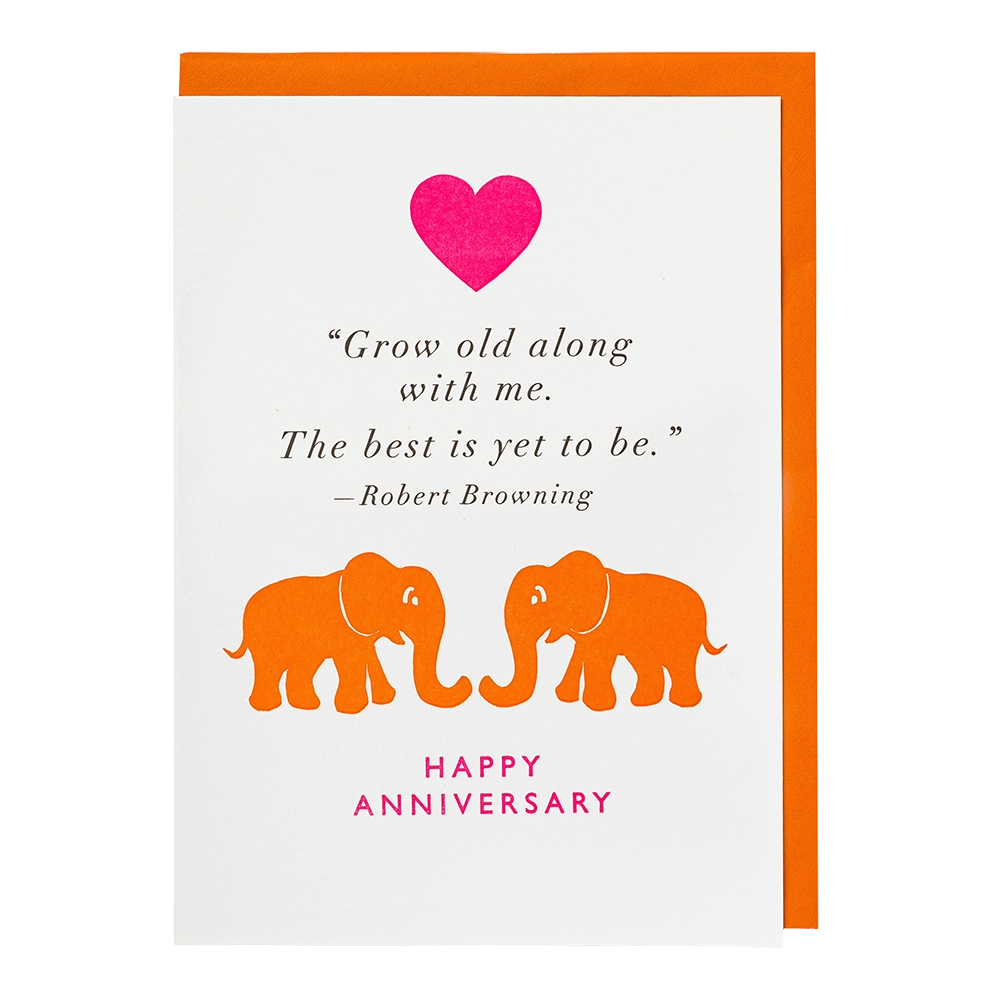 Kort - Anniversary Elephants
