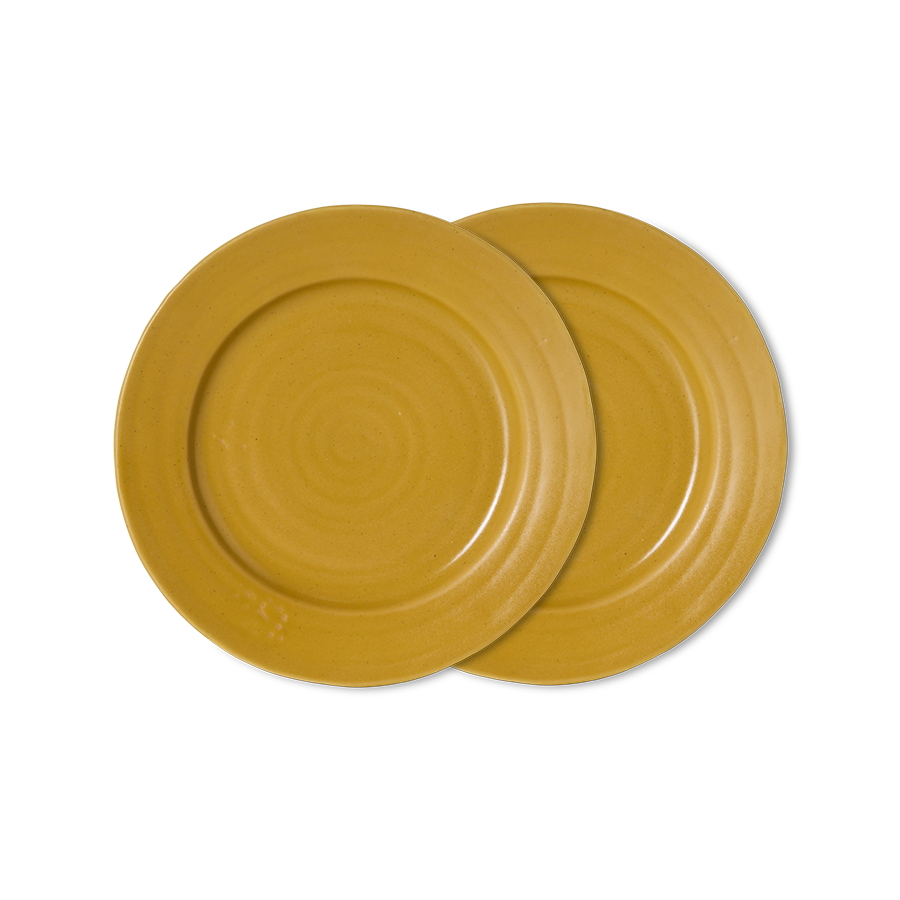 Farmhouse ceramics hliðardiskur - ochre