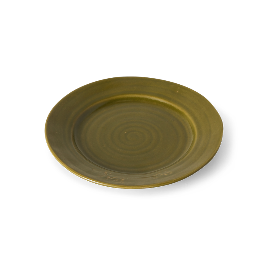 Farmhouse ceramics hliðardiskur - moss