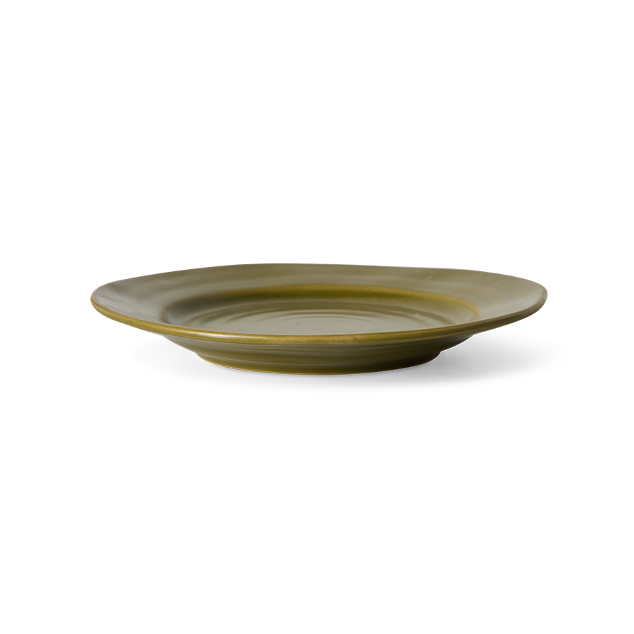 Farmhouse ceramics hliðardiskur - moss